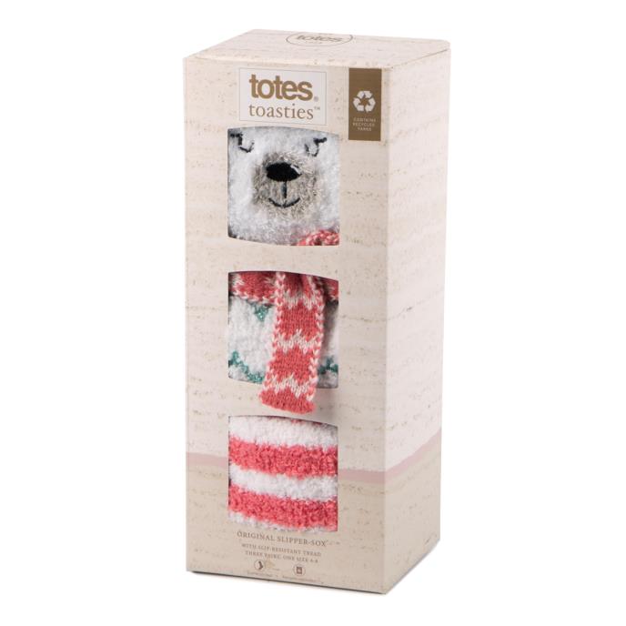totes toasties® Ladies Cosy Novelty Socks (Triple Pack) Polar Bear Extra Image 1